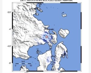 Gempa Magnitudo 2.6 Guncang Moramo, Warga Konawe Selatan Dihimbau Tetap Waspada